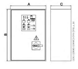 SWITCH BOARD QYR/75 10-16A 1M IP54 5.5-7.5 KW  REF. LOWARA 26-108573800
